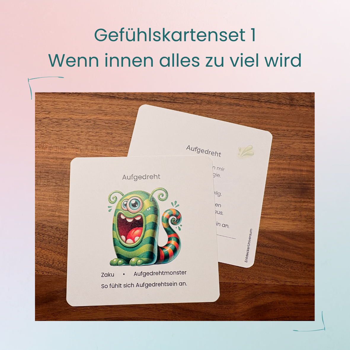 Gefühlskartenset 1 – Wenn innen alles zu viel wird